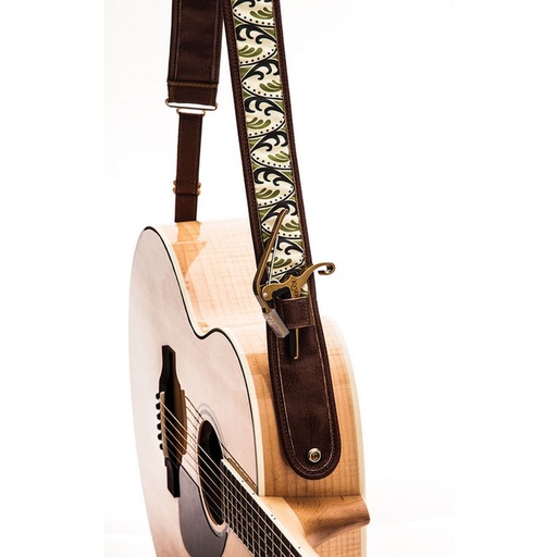 [KYKS1A] Kyser Guitar Strap - Spring K Brown