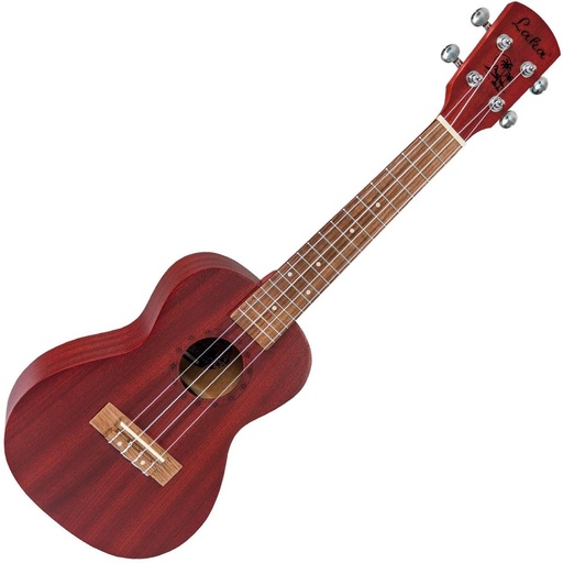 [VUC5RD] Laka Sapele Series Concert Ukulele &amp;amp; Bag - Rustic Red
