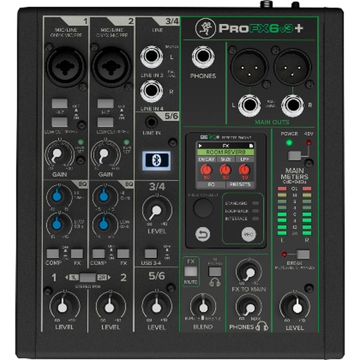 [MA119531] Mackie 6-Channel Analog Mixer w/ Enhanced FX USB Recording Modes And Bluetooth