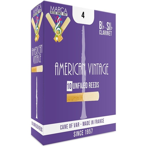 [MAV240] MARCA Reed Clarinet BB American Vintage 4 - PK Of 10
