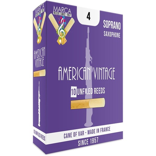 [MAV340] MARCA Reed Saxophone Soprano American Vintage 4 - PK Of 10