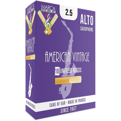 [MAV425] MARCA Reed Saxophone Alto American Vintage 2.5 - PK Of 10
