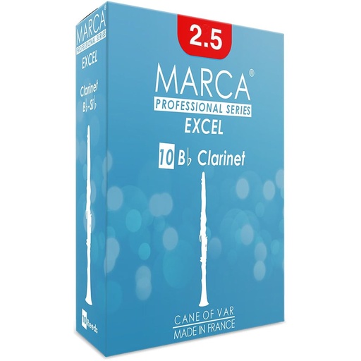 [MEX225] MARCA Reed Clarinet BB Excel 2.5 - PK Of 10