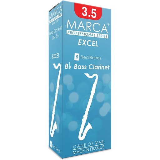 [MEX535] MARCA Reed Clarinet Bass Excel 3.5 - PK Of 5