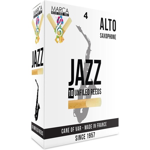 [MJZU440] MARCA Reed Saxophone Alto Jazz - Unfiled 4 - PK Of 10