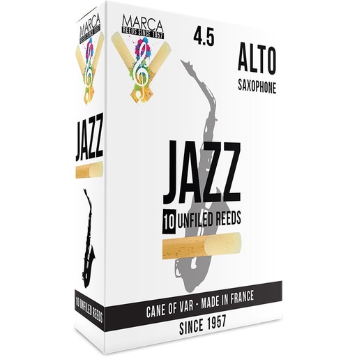 [MJZU445] MARCA Reed Saxophone Alto Jazz - Unfiled 4.5 - PK Of 10