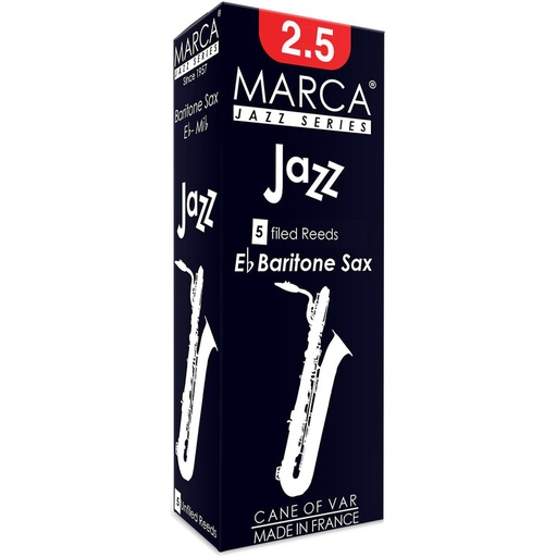 [MJZ725] MARCA Reed Saxophone Baritone Jazz - Filed 2.5 - PK Of 5