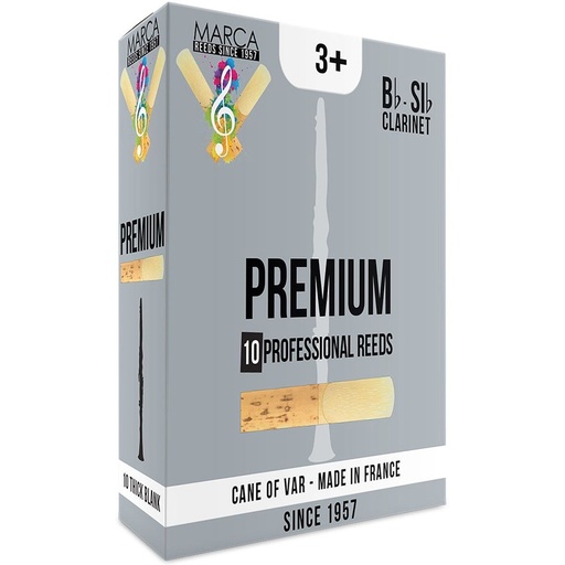 [MPR230P] MARCA Reed Clarinet BB Premium 3+ - PK Of 10