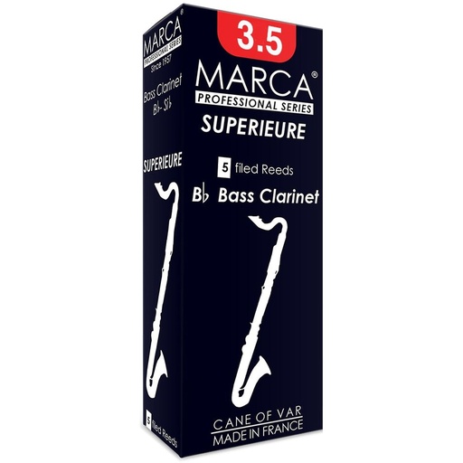 [MSP535] MARCA Reed Clarinette Bass Superieure 3.5 - PK Of 5