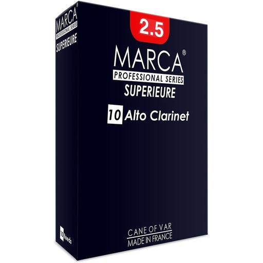 [MSPA25] MARCA Reed Clarinet Alto Superieure Cut 2.5 - PK Of 10