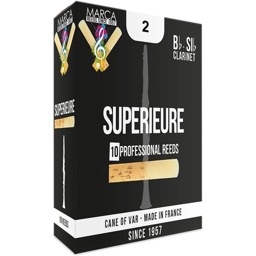 [MSP220] MARCA Reed Clarinet Sib Superieure Cut 2 - PK Of 10