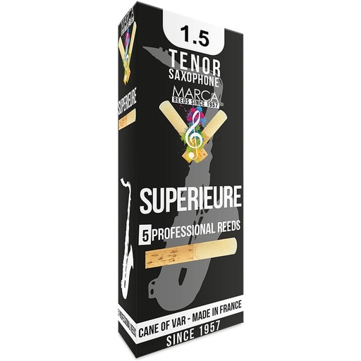 [MSP615] MARCA Reed Saxophone Tenor Superieure 1.5 - PK Of 5