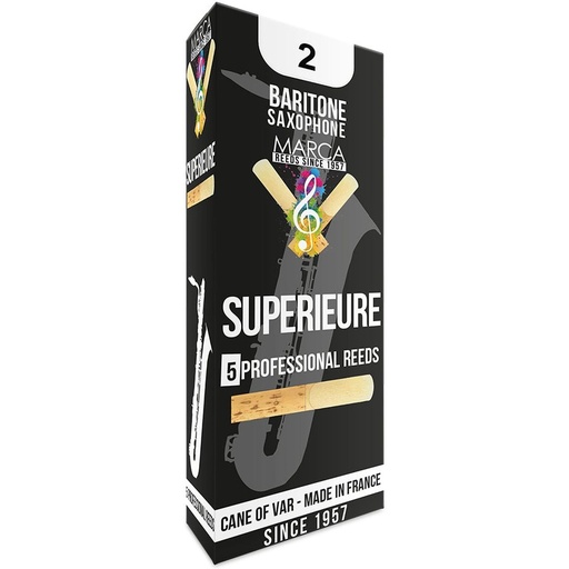 [MSP720] MARCA Reed Saxophone Baritone Superieure 2 - PK Of 5
