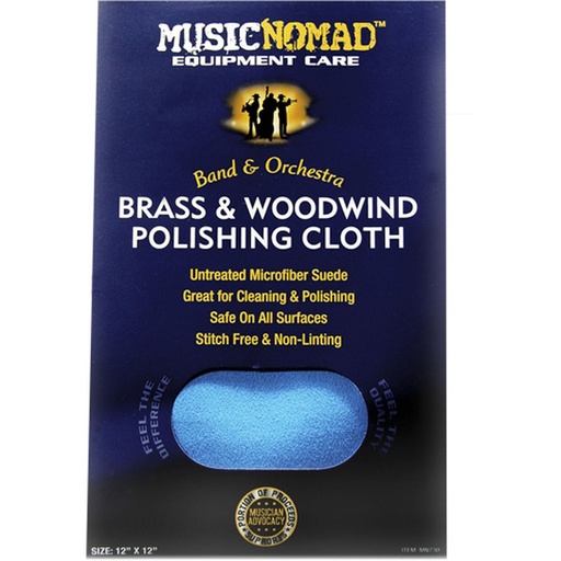 [MN109858] MusicNomad Brass &amp;amp; Woodwind Microfiber Cloth - MN730