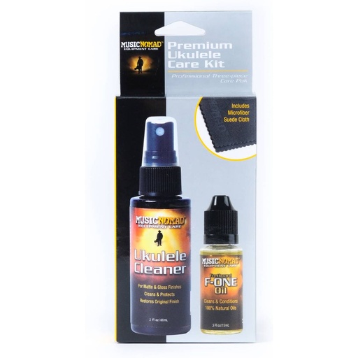 [MN109809] MusicNomad Premium Ukulele Care Kit (3 Pak) - MN142