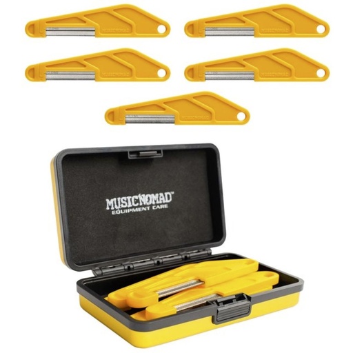 [MN113735] MusicNomad Bass Guitar Diamond Coated Nut File Set w/ Case 5 PC Added