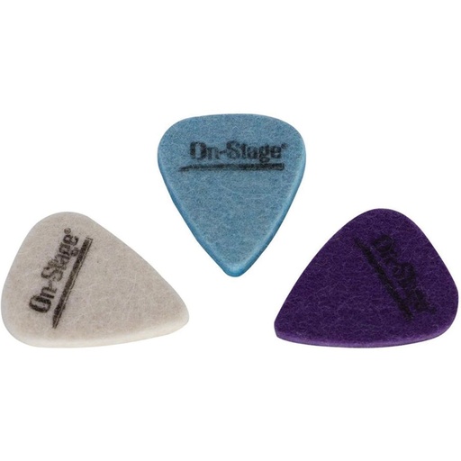 [UKP300] OnStage Felt Ukulele Picks - Pack Of 3