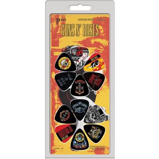 [LP12-GNR1] Perris 12 Pack Guns &amp;amp; Roses Picks