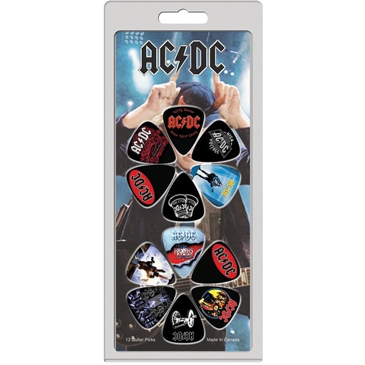 [LP12-ACDC1] Perris 12 Pack Acdc Picks
