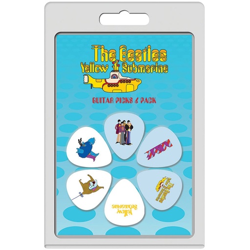 [LP-TB3] Perris 6 Pack The Beatles - Yellow Submarine Picks