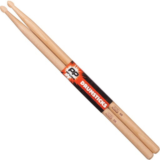 [5B-12] PP Wood Tip Drumsticks-Pack 12