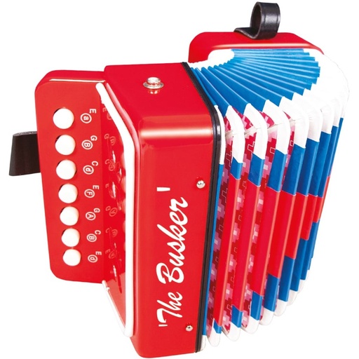 [BAC10] PP The Busker Mini Accordian - Red