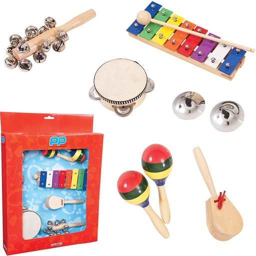 [PK07] PP Music Box Inc Tambourine-Maracas-Shakers.