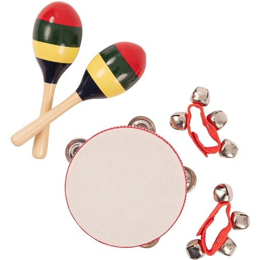 [PK23] PP Tambourine &amp;amp; Maracas Set w/ Carry Bag