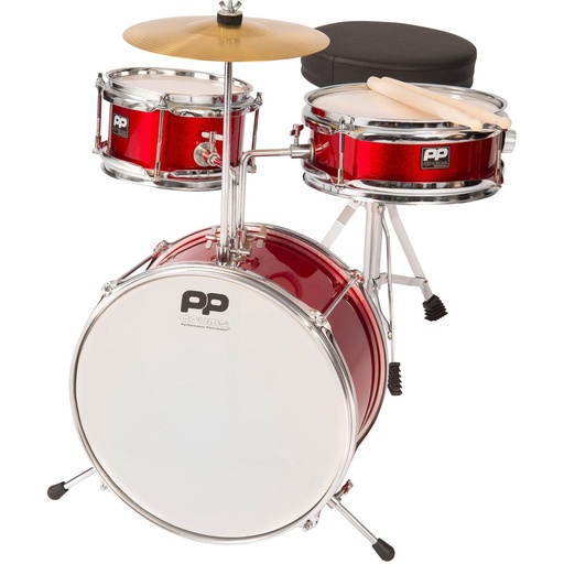 [PP101RD] PP Junior 3PC Drum Kit Red