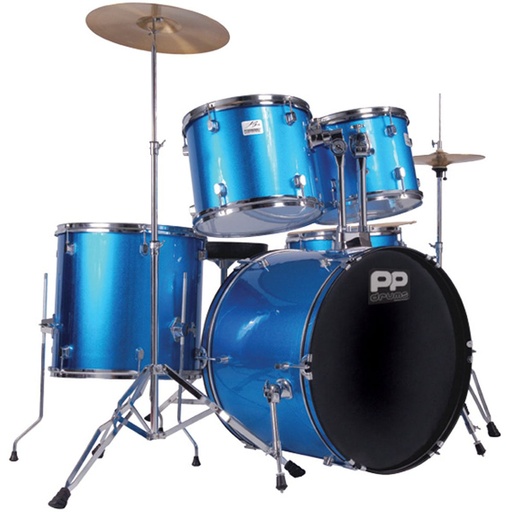 [PP250BL] PP 5PC Drum Kit-Blue