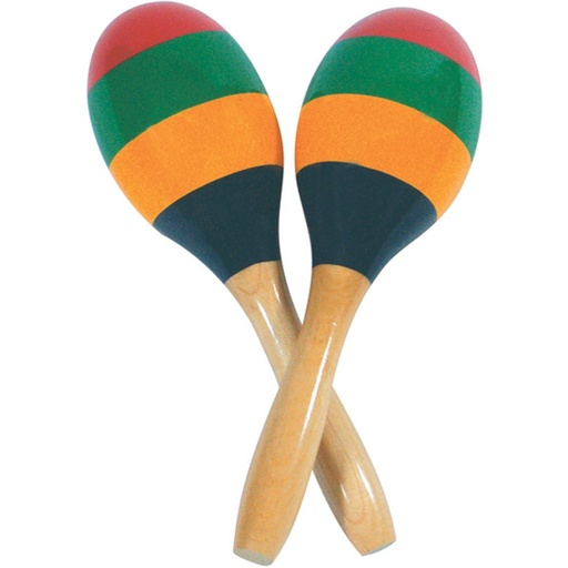 [PP6007] PP Striped Wood Maracas-PR