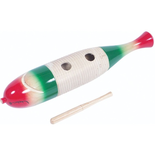 [PP3007] PP Multicolour Wood Fish Guiro