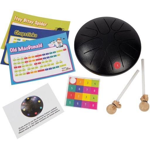 [TDM8] PP Tongue Drum - 8 Note Includes Mallets &amp;amp; Instruction Booklet