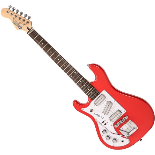 [LRAP33FR] Rapier 33 Left Hand Electric Guitar - Fiesta Red