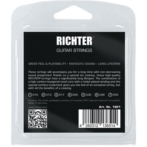 [RI117465] Richter Electric Guitar Strings 7 String 010 - 056