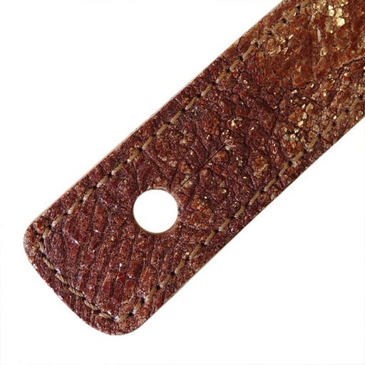 [RI117511] Richter Beavertail Guitar Strap Worn Brown
