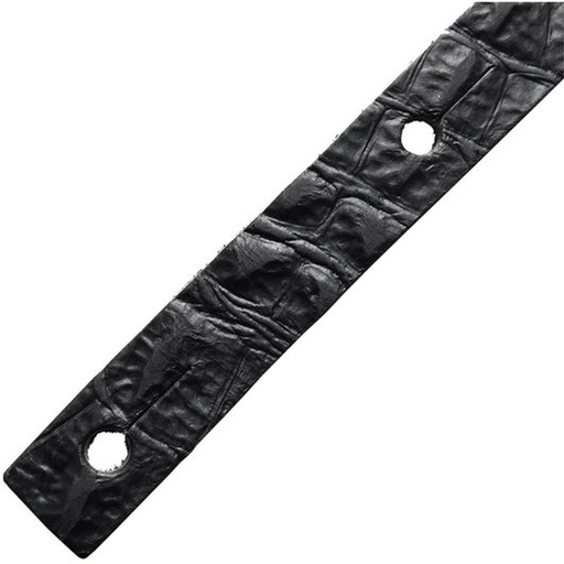 [RI117630] Richter Raw II Contour Guitar Strap Croc Black