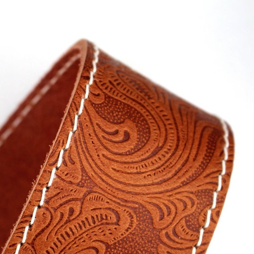 [RI117633] Richter Raw II Contour Guitar Strap Western Rose Tan