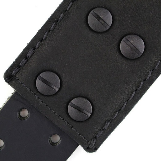 [RI117691] Richter Raw IV Nappa Guitar Strap Black