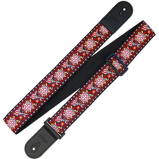 [RI117703] Richter Retro Guitar Strap Darkred