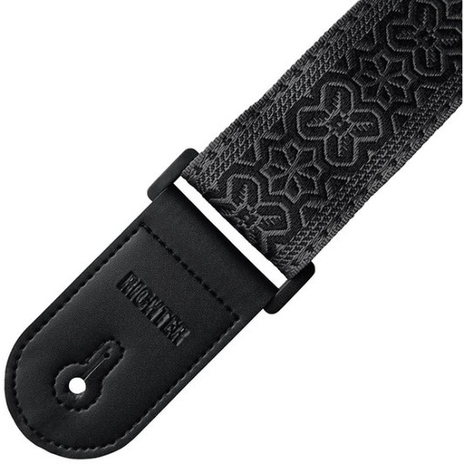 [RI117708] Richter Retro Guitar Strap Black / Anthracite
