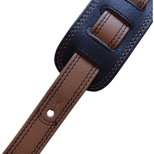 [RI117784] Richter Springbreak I Nappa Guitar Strap Black / Tan