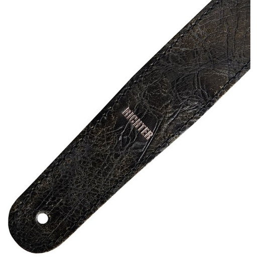 [RI117650] Richter Raw II Contour Guitar Strap Worn Black - 1952