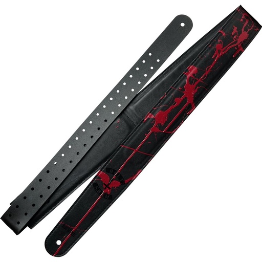 [RI117531] Richter Gary Holt Signature Guitar Strap Black / Red