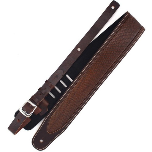 [RI117570] Richter Luxury Special Guitar Strap Rattlesnake Brown / Brown