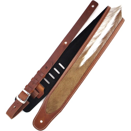 [RI117573] Richter Luxury Special Guitar Strap Springbok Brown / Natural
