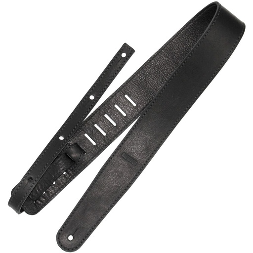 [RI117660] Richter Raw II Nappa Guitar Strap Black
