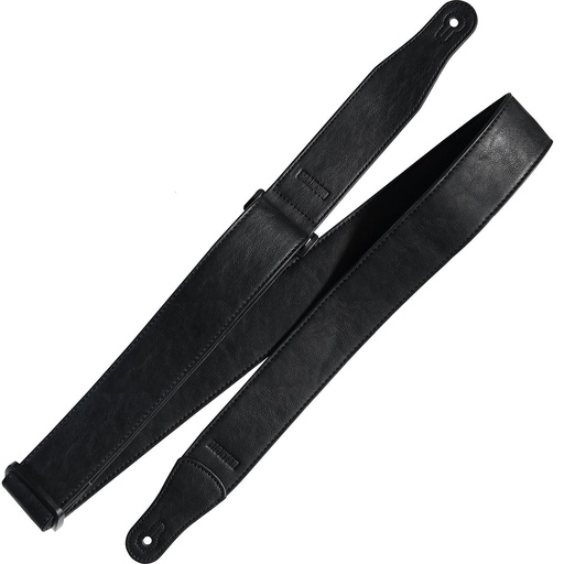 [RI117803] Richter Stronghold I Leatherette Guitar Strap Black