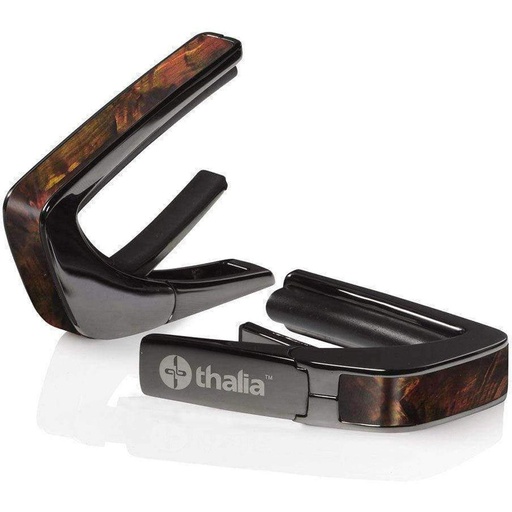 [THCB200WW] Thalia Capos Black Chrome Finish Capo w/ Tennessee Whisky Wing Inlay