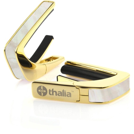 [THCG200MP] Thalia Capos 24K Gold Finish Capo w/ White Mother Of Pearl Inlay
